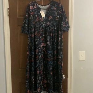 Floral light dress M